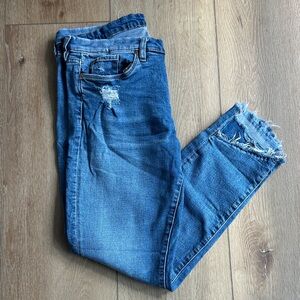 BLANK NYC Blue Distressed Skinny Jeans